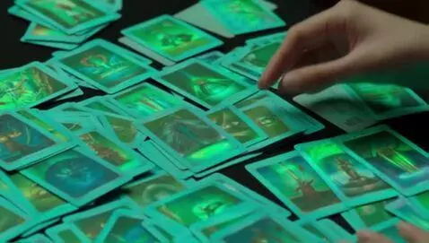 AI Video from prompt: A top-down cinematic view of a table covered wit