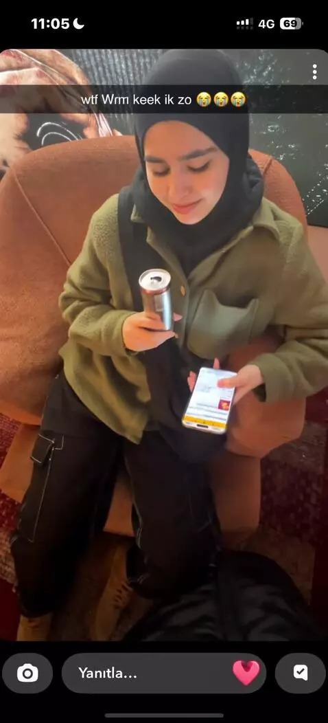AI Video from prompt: cross your legs and stick out your tongue