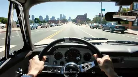 AI Video from prompt: View through the eyes of a car driver who parks 