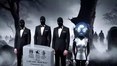 AI Video from prompt: Hyper-realistic cinematic wide shot of a funeral