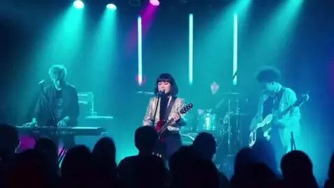 AI Video from prompt: the band of music New wave in concert