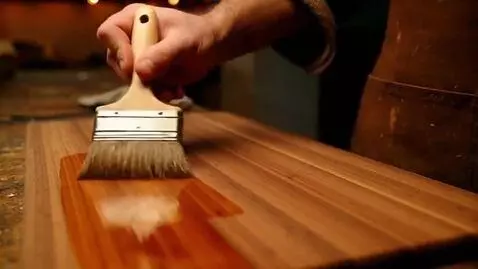 AI Video from prompt: final finishing of the cutting board. Scene: a c