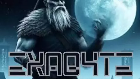 AI Video from prompt: Have this illustrated figure start playing heavy