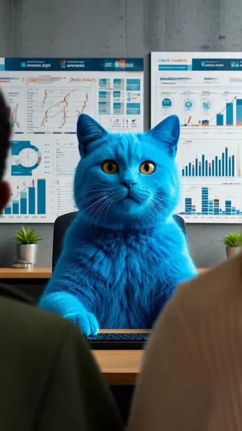 AI Video from prompt: The hero of the video is a real cat, but for som