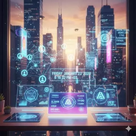 AI Video from prompt: Make lt live with logo of arena social at the en