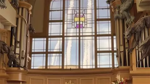 AI Video from prompt: demons and gargoyles are seen crawling up the or