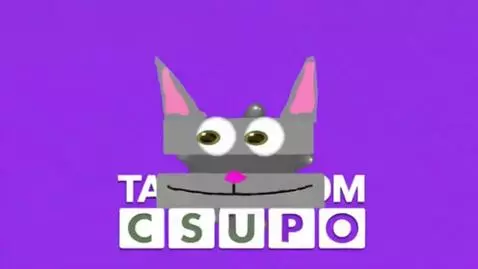 AI Video from prompt: It says Talking Tom Csupo and letters appear say