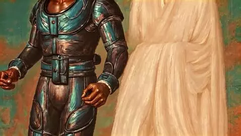 AI Video from prompt: A classic oil painting in warm terracotta and co