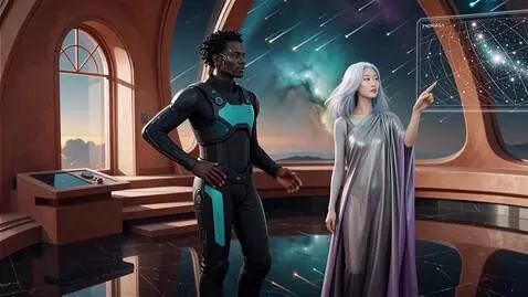 AI Video from prompt: A classic oil painting in warm terracotta and co