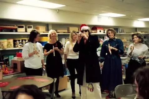 AI Video from prompt: A party where the group is singing You Can Call 