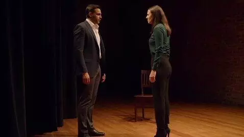 AI Video from prompt: Create a video as two models: a man and a woman 