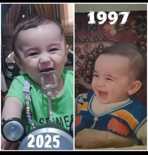 AI Video from prompt: Let the child on the right side of the picture t