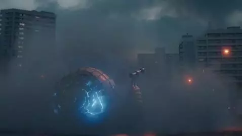 AI Video from prompt: Fog in Murino destroys a tank in the form of a s