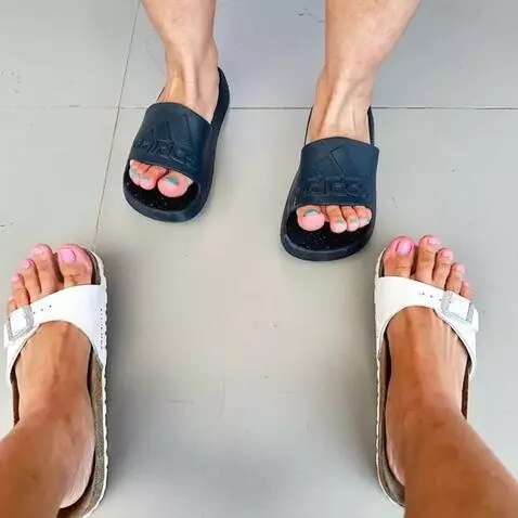 AI Video from prompt: Sandals Off And Footsie