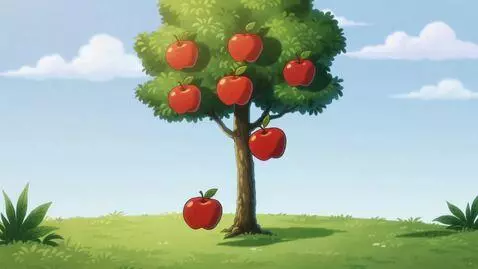 AI Video from prompt: A static camera shot in a bright cartoon style. 