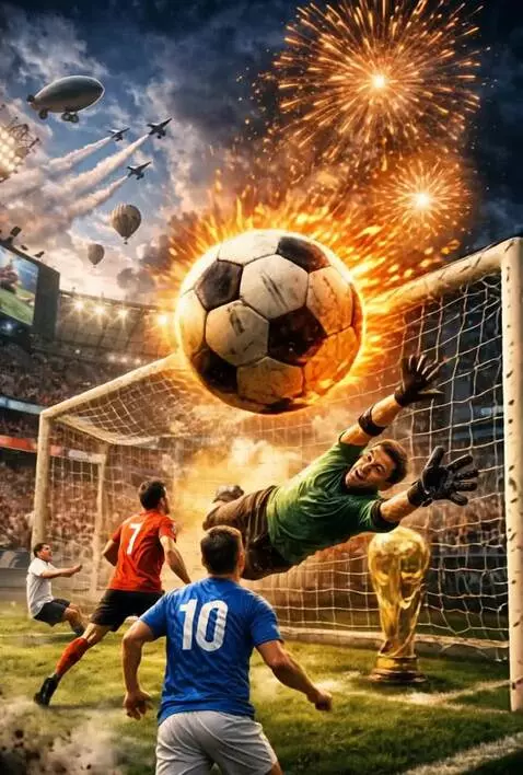 AI Video from prompt: Create a cinematic football action video from th