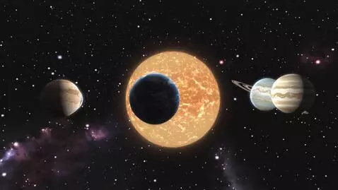 AI Video from prompt: Demonstration of each planet in the solar system