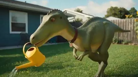 AI Video from prompt: DİNASOUR LİVİNG A LİFE