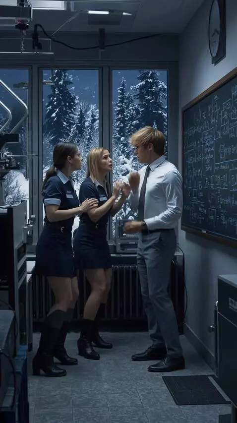 AI Video from prompt: Women argue with a man. The man casts a spell. *