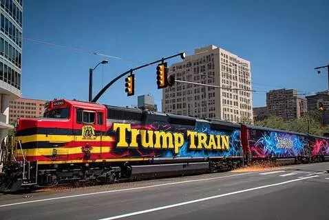 AI Video from prompt: Train traveling down the track  . Camera  focuse