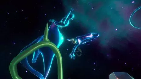 AI Video from prompt: Surreal, dreamlike hallucination scene with floa