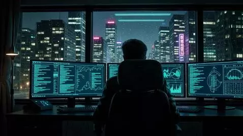 AI Video from prompt: Cinematic shot from behind of a person sitting i