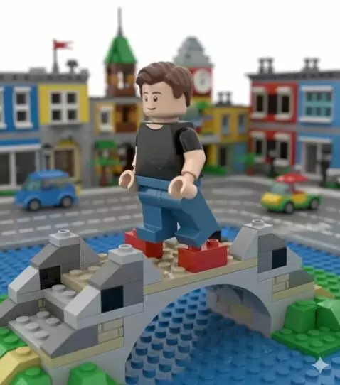 AI Video from prompt: “Use the reference image of Ren. Ren steps caref