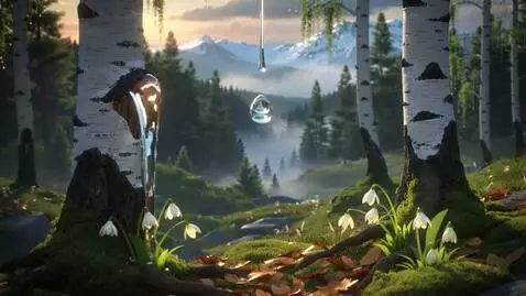 AI Video from prompt: In a Russian folklore-inspired animation, delica