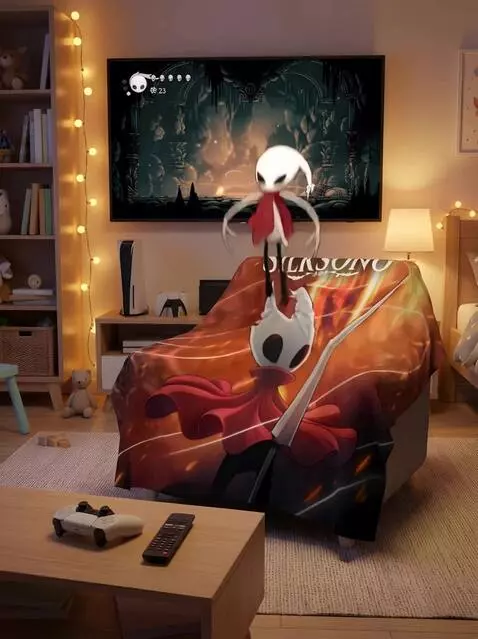 AI Video from prompt: The hero of the game SilkSong, looking exactly a