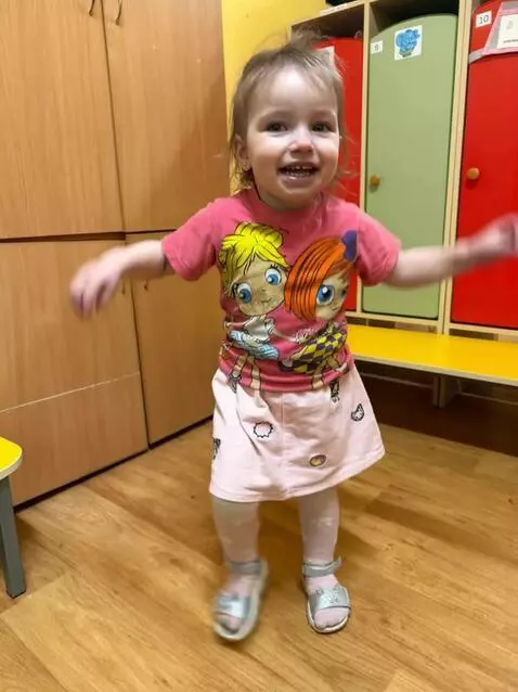 AI Video from prompt: Make a video of my child dancing on his feet to 