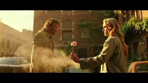 AI Video from prompt: Hauntingly beautiful post-apocalyptic street sce