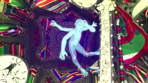 AI Video from prompt: 748cm Anime Style Buddhist Temple Weirdcore: Hor