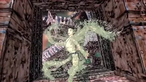 AI Video from prompt: 748cm Anime Style Buddhist Temple Weirdcore: Hor