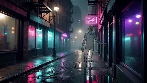 AI Video from prompt: Visceral Absolutely scary nightmare :Haunting st