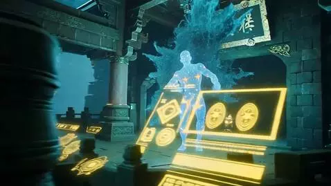 AI Video from prompt: 748cm Anime Style Buddhist Temple Weirdcore: Hor