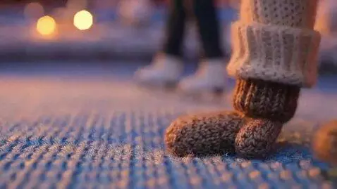 AI Video from prompt: Extreme close-up, vertical video, 15s. Skates gl