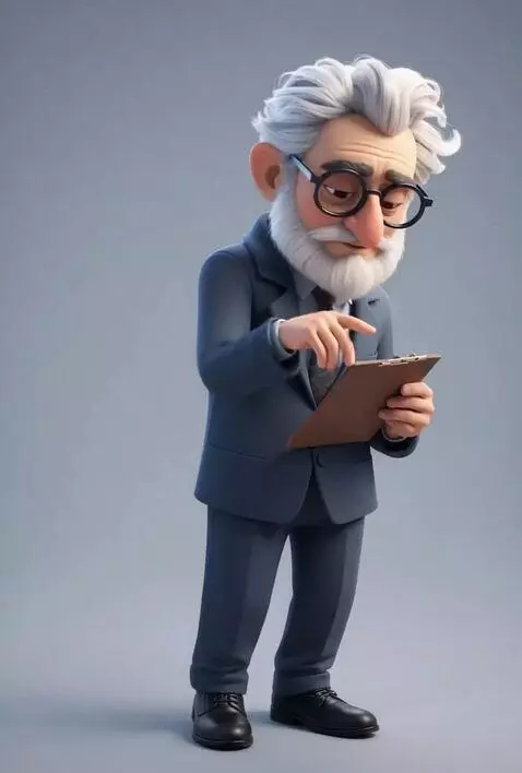 AI Video from prompt: A full-body, 3D semi-realistic cartoon-style eld