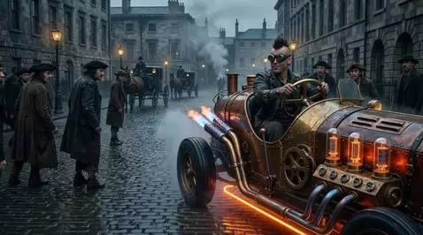 AI Video from prompt: Make a clip in the style of a "Pimp my ride" sho