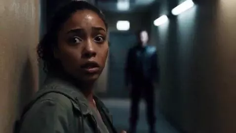 AI Video from prompt: Make a video of someone being terrified of anoth