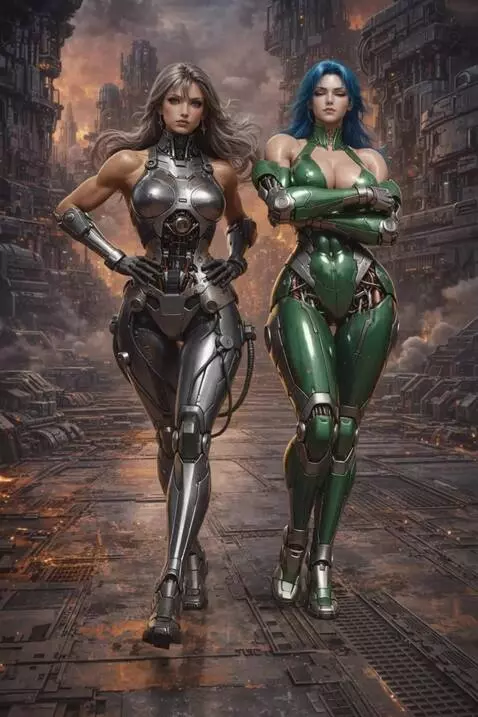 AI Video from prompt: They walk forward, the woman on the left places 