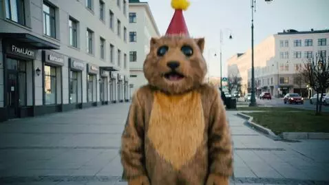 AI Video from prompt: a man on Navaginskaya Street in Sochi dressed in