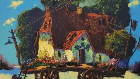 AI Video from prompt: the dog barks, the wind blows