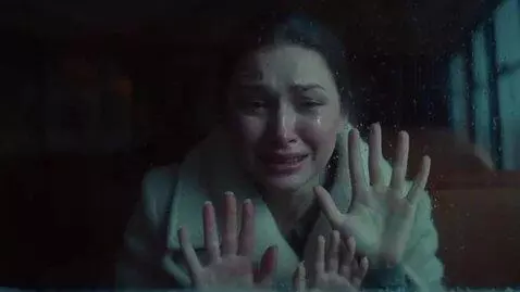 AI Video from prompt: Two young Russian women crying, 23 years old, si