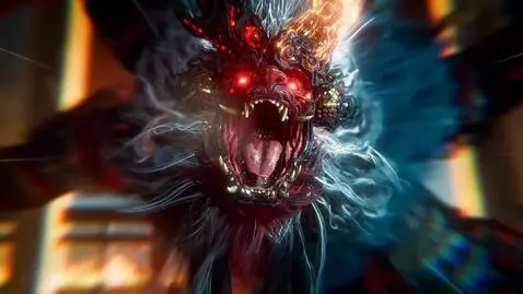 AI Video from prompt: Screaming demon