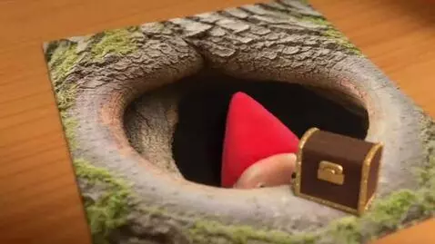 AI Video from prompt: The frame shows a table with a large photograph 