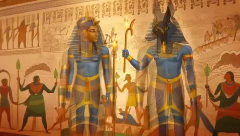 AI Video from prompt: Cinematic realistic video, ancient Egyptian temp