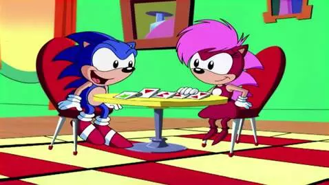 AI Video from prompt: Sonic the Hedgehog and Amy Rose the Hedgehog are