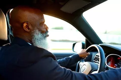 AI Video from prompt: Sexy Black man in his 60s with a salt and pepper