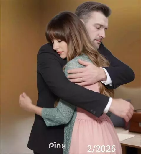 AI Video from prompt: A touching scene of a couple embracing in a cozy