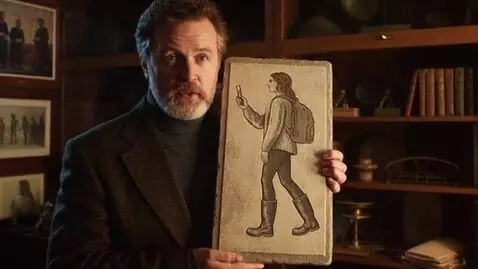 AI Video from prompt: An episode from a Russian-language documentary a